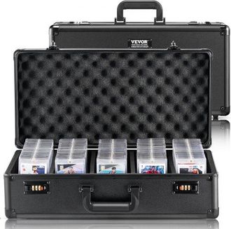 OEM Aufbewahrungsbox, 5 F&auml;cher, Tragetasche F&uuml;r Sammelkarten Mit Schaumstoffteilern, Codeschloss, 162 Bewertete Psa-karten, 115 Bgs-karten, 130 Sgc-karten