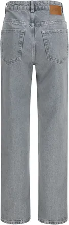 Ganni Rigid Denim Cuffed Jeans - Gray