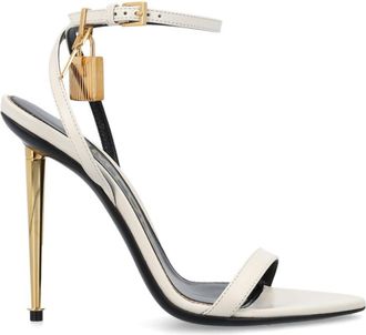Tom Ford Off White Ankle Strap Heels
