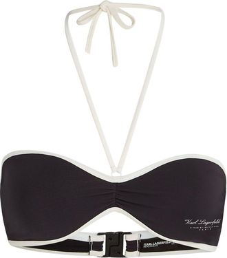Karl Lagerfeld Top bikini Hotel Karl - Nero