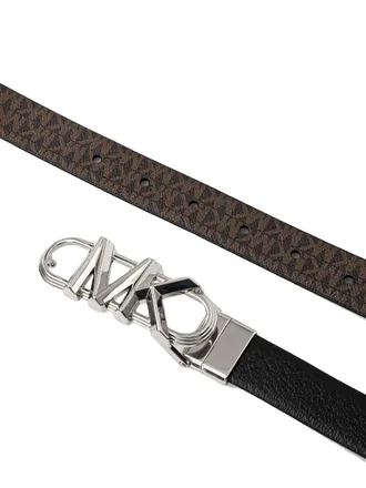 Michael Kors Womens Reversible Monogram Belt Black Accessories >