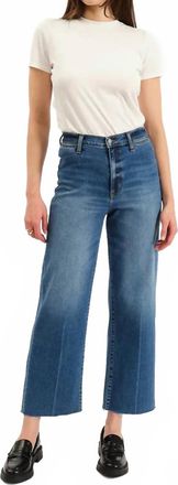 Daze Pleaser High Rise Wide Leg Jean In Indigo Wave
