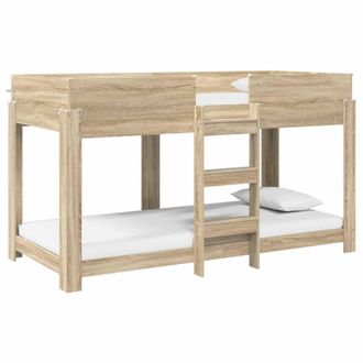 vidaXL Cama Litera Para Ni&ntilde;os Roble Sonoma 90 X 200 Cm Vidaxl