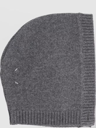 Maison Margiela wool hood cap button detail ribbed trim