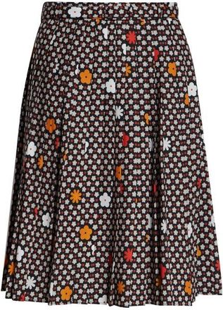 Maison Margiela Print Belted Skirt in Black/Red at Nordstrom, Size 2 Us