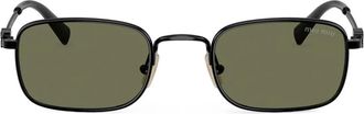 Miu Miu Eyewear Occhiali da sole squadrati - Nero