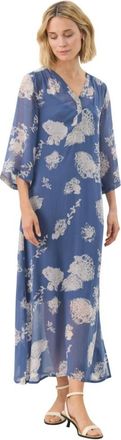 Part Two Prachtige Bloemenjurk Beritpw Dr - Dames - Casual kleedjes - Blauw - M - Kleedjes