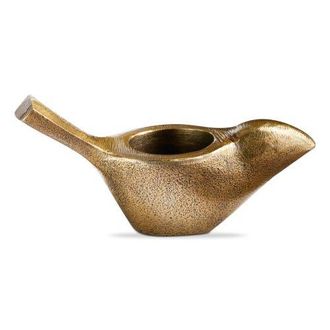 Tag Garden Bird Tealight Antique Brass Aluminum Spring in Gold at Nordstrom