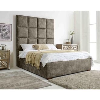 Casa Madelyn Taupe Oakland Fabric Small Double Bed Frame