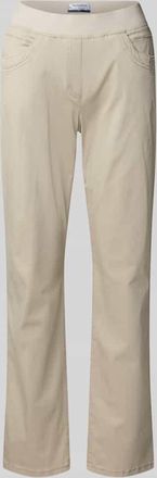 Raphaela by Brax Relaxed Fit Stoffhose mit elastischem Bund Modell Pamina in Sand, Gr&ouml;&szlig;e 38K