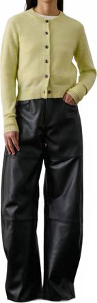 SOEUR Griffith Knit Cardigan In Yellow
