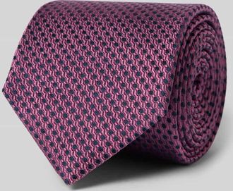 Olymp Seidenkrawatte aus reiner Seide (6,5 cm) in Bordeaux, Gr&ouml;&szlig;e 1