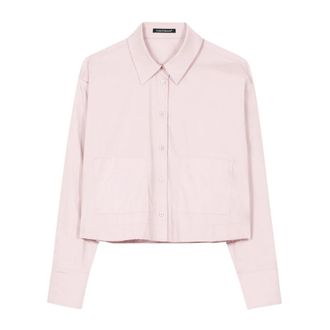 Luisa Cerano Overhemden, Dames, Roze, XL, Katoen, Blouse met knoopsluiting