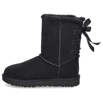 UGG (WMNS) UGG Short Bow Stiefel Fleece Lined Black 1110706-BLK