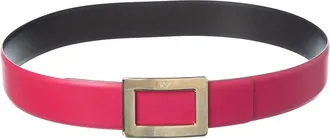 Roger Vivier Doubleface Reversible Leather Belt