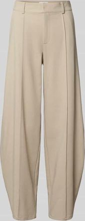 Mbym mbyM Barrel Fit Hose mit L&auml;ngsn&auml;hten Modell Pija in Sand, Gr&ouml;&szlig;e XS