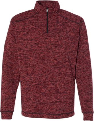 J. America Mens Cosmic Fleece Quarter-Zip Sweatshirt