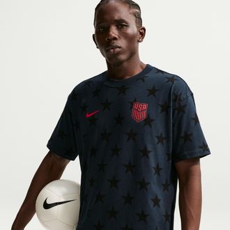 Nike USMNT Nike Mens Soccer T-Shirt in Blue | IQ2278-475