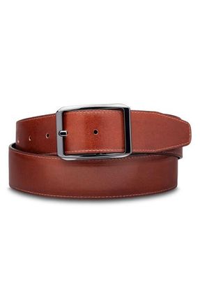 Bosca Del Greco Reversible Leather Belt in Dark Brown at Nordstrom, Size 32