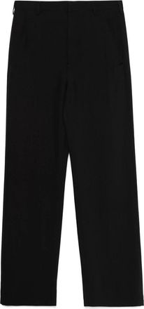 Ann Demeulemeester Broeken, Heren, Zwart, L, Zwarte Broek met Zakken en Knopen