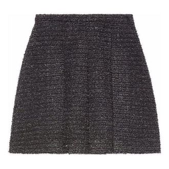 Gucci (WMNS) Gucci Melange Tweed Skirt Grey 681234-ZAHVT-1094