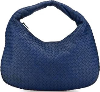 Bottega Veneta Pre-owned Handbags, female, Blue, Size: ONE SIZE Pre-owned Leather shoulder-bags