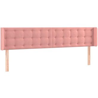 vidaXL Cabecero De Terciopelo Rosa 163x16x78/88 Cm Vidaxl