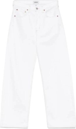 A Gold E Off-White Low Curve Jeans - Dames - Regular Fit Jeans - Wit - W30 - Jeans