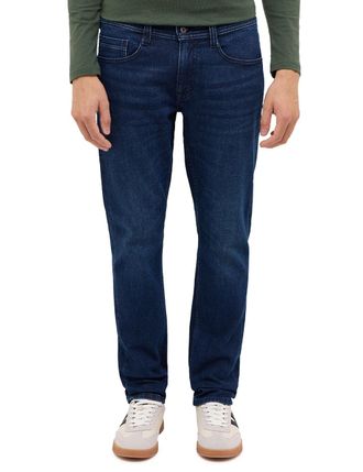 Mustang Slim-fit-Jeans MUSTANG Herren Style Oregon Slim, Herren, Gr. 30, L&auml;nge 30, 883 dunkelblau, Denim/Jeans, 99% Baumwolle, 1% Elasthan, slim fit, Jeans Sl