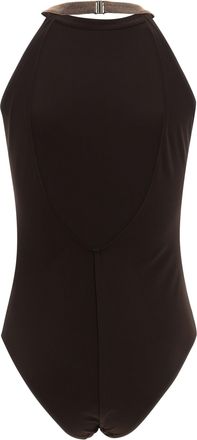 Brunello Cucinelli Womens Brown Polyamide One-Piece Swimsuit Clothing