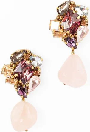 Deepa Gurnani Kidar Drop Earrings in Pink at Nordstrom
