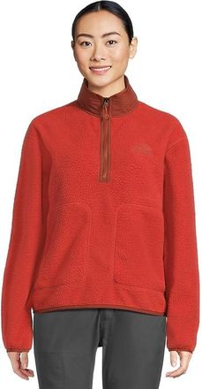 Marmot Wanderer High Pile Fleece Pullover Womens Coat Sumac : LG, Nylon