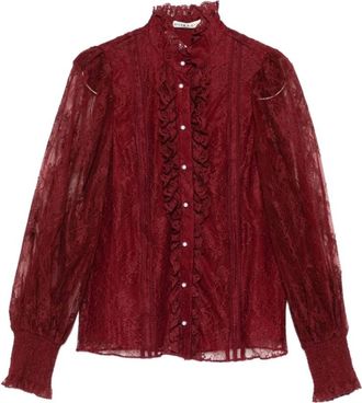 Alice & Olivia Blouses, female, Red, XS, Blusa m/l