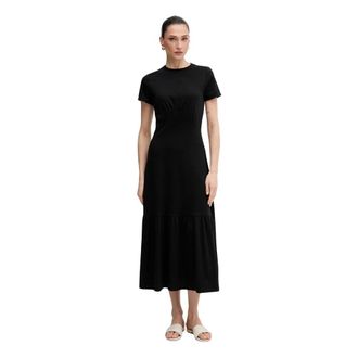 DKNY Dkny, Dames, Jurken, Zwart, Maat: XS Katoen