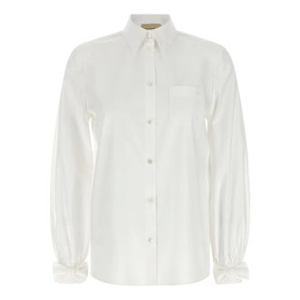 Valentino Garavani Dames, Blouses & Shirts, Wit, Maat: XS Katoen