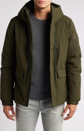 Save The Duck Hiram Water Repellent Hooded Coat in Land Green at Nordstrom, Size Xx-Large