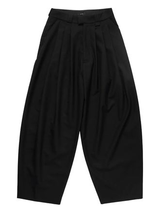 Willy Chavarria Cascada pleated trousers - Nero
