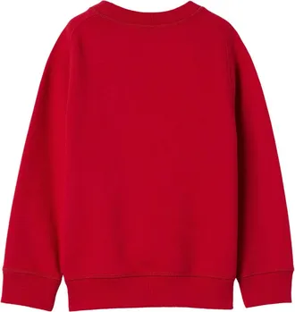 Gucci Boys Sweatshirt With Red Contrast Logo Fabric Hoods & Sweatshirts