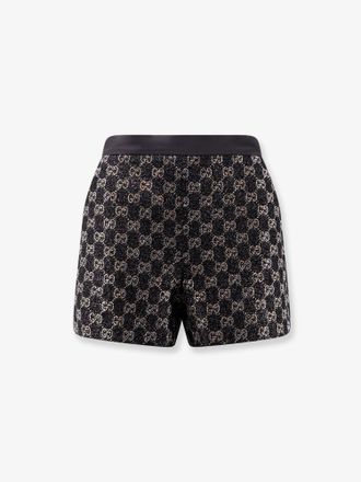 Gucci Shorts in Tweed di lana lam&eacute; leggero - GUCCI - gender_Woman