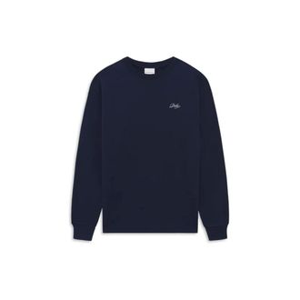 Dr&ocirc;le de Monsieur Belissima Long Sleeve T-shirt - Heren - Tops - Blauw - Maat: L Katoen