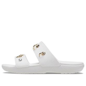 Crocs (WMNS) Crocs Soft Sole Cozy Outdoor Flat Heel Sports Slippers White 207387-103