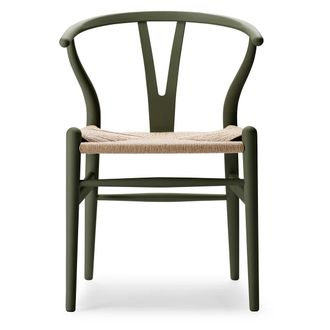 Carl Hansen & S&oslash;n CH24 Soft Wishbone Chair Ilse Crawford, Buche soft seaweed / Naturgeflecht
