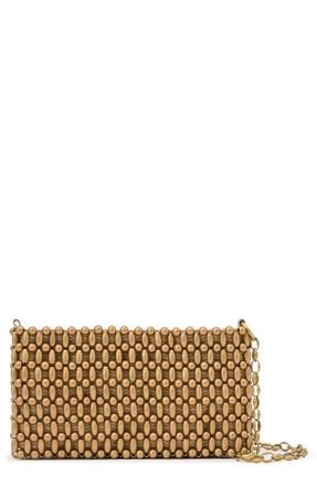 Reiss Beatrix Beaded Clutch in Gold at Nordstrom