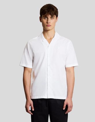 Lyle & Scott Lyle And Scott Mens Revere Collar Poplin Shirt - White - Size: 42/Regular