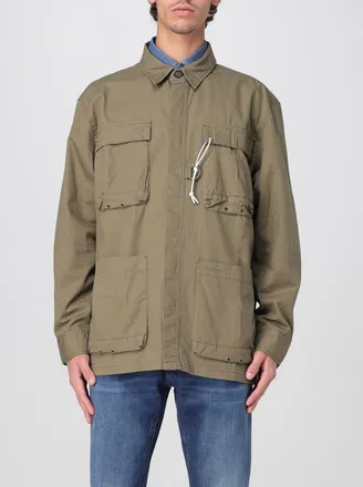 Barbour Mens International Utility Jacket - Khaki Cotton - Size 3XL