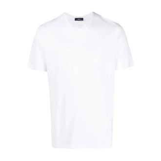 Herno T-Shirts, male, White, Size: 2XL Jersey cotton t-shirt