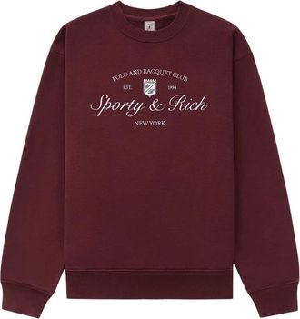 Sporty & Rich Donna, Felpe, Rosso, XS, new
