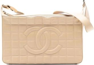 Chanel Pre-owned Shoulder Bags, female, Beige, Size: ONE SIZE Pre-owned Vintage Shoulder Bag