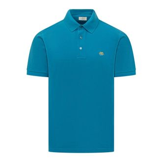 Etro Etro, Polo Shirts, male, Blue, Size: M Embroidered Polo Shirt