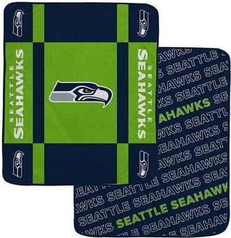 Pegasus Sports Seattle Seahawks Nfl Team Reversible Fleece Blanket